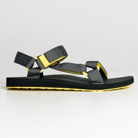 🖤🖤 Mens Teva Original Universal Sandal Grey/yellow Size 12 - Picture 2 of 5